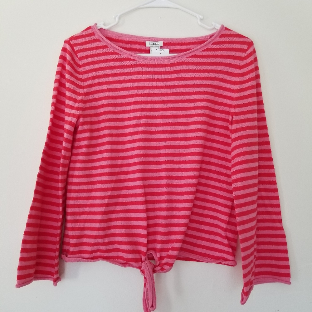 NWT J. Crew Front Tie Sweater